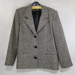 Vintage Gever Originals Jacket Blazer Gray Button Front No tag for Size